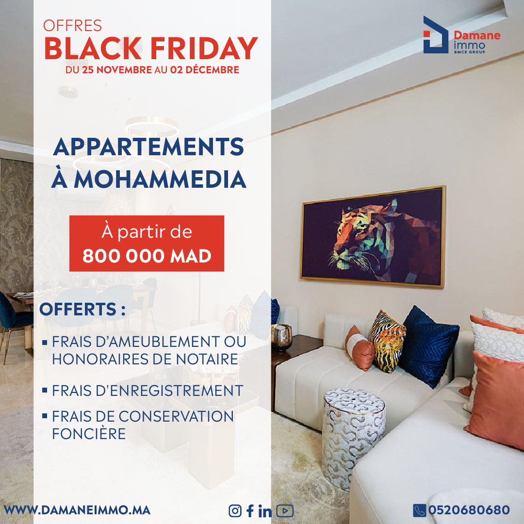 Appartements haut standing au cœur floral de Mohammedia